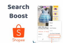 Boost views for Shopee listings automatic Search Boost Shopee products