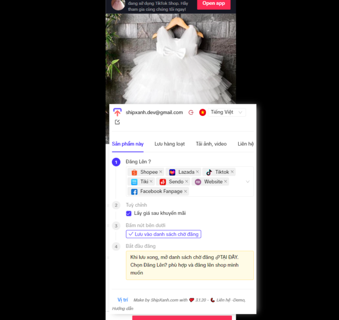 Hướng dẫn copy sản phẩm từ Tiktok shop của đối thủ