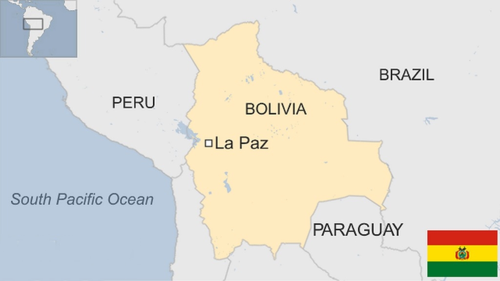 Vị trí thành phố La Paz, Bolivia. Đồ họa: BBC