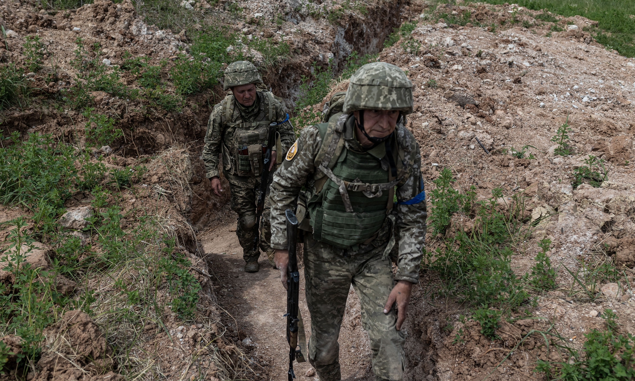 Binh sĩ Ukraine tại Donetsk hôm 18/5. Ảnh: AFP