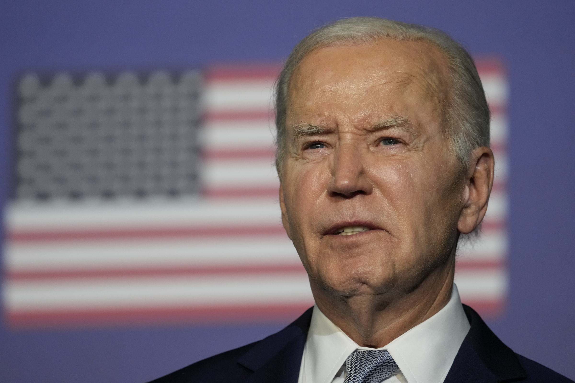Tổng thống Mỹ Joe Biden phát biểu bên lề hội nghị thượng đỉnh G7 ở Italy ngày 13/6. Ảnh: AP