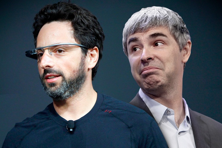 Larry Page (phải) và Sergey Brin tại Google I/O 2012. Ảnh:Reuters