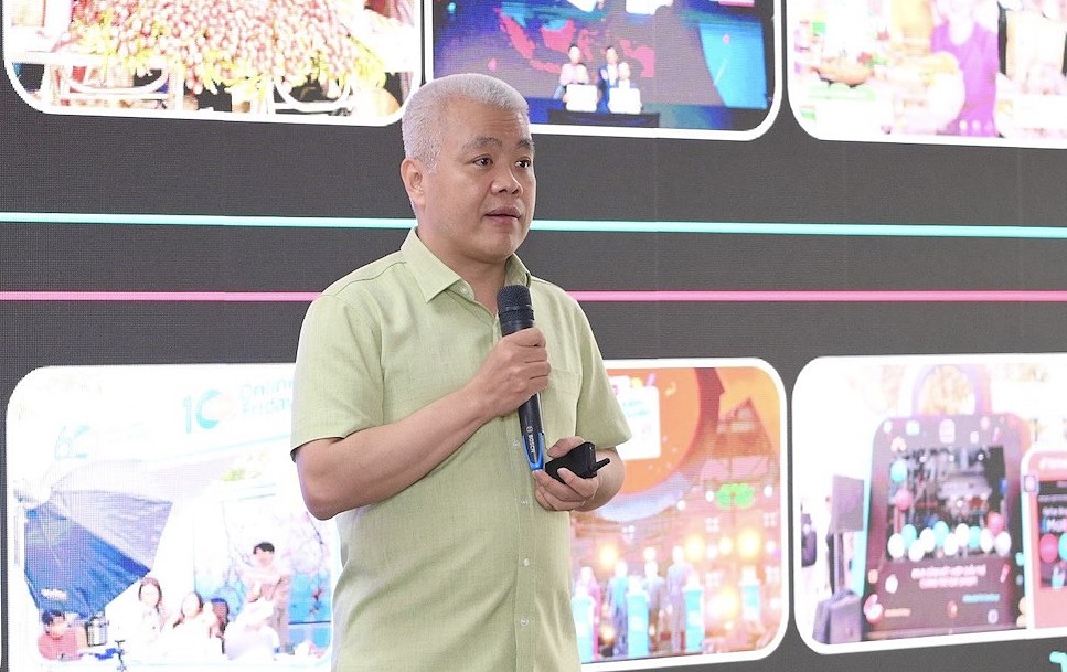 Ông Nguyễn Lâm Thanh, đại diện TikTok Việt Nam trong sự kiện sáng 11/6. Ảnh: Hữu Duyên