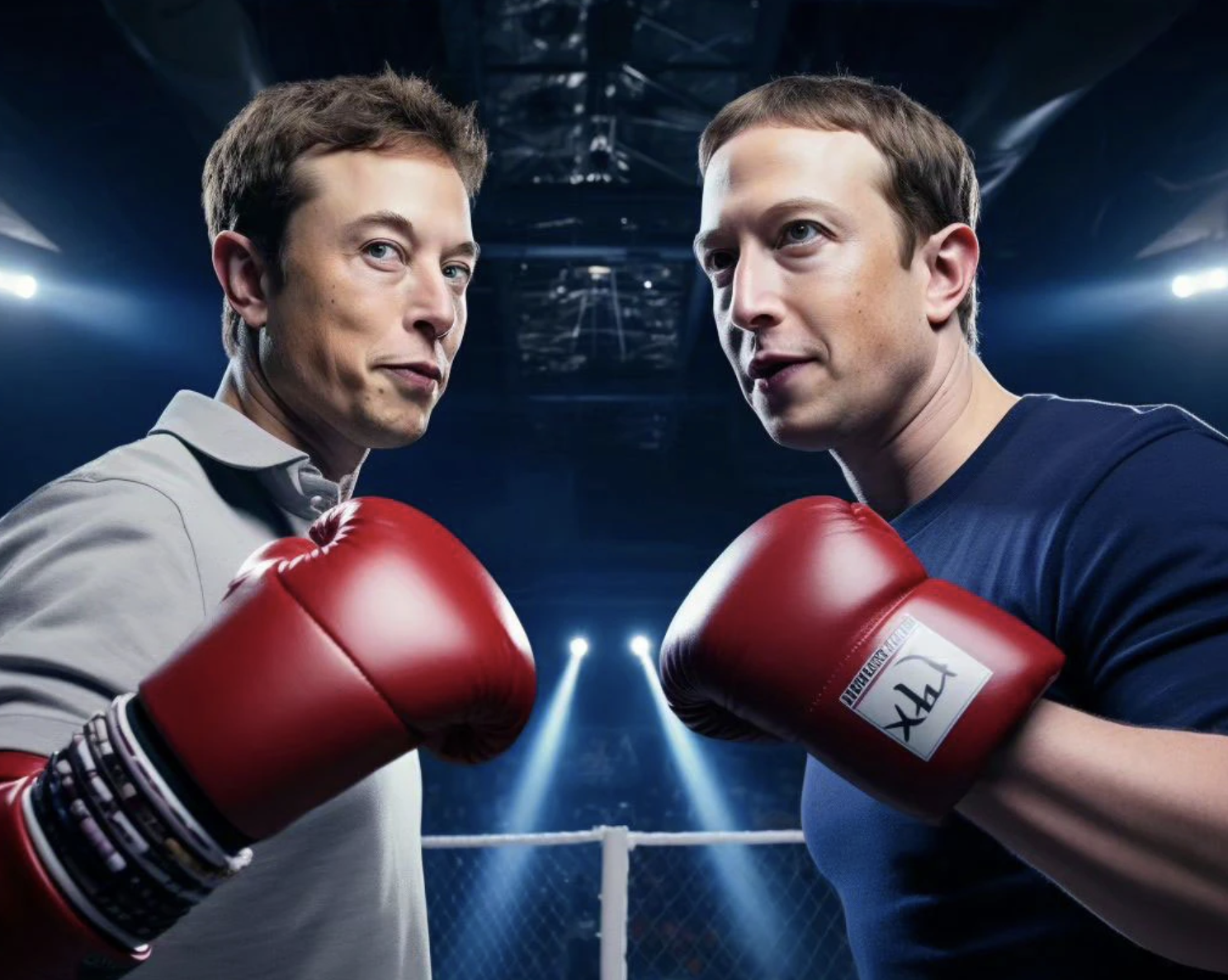 Minh họa về trận đấu võ giữa Elon Musk (trái) và Mark Zuckerberg. Ảnh: Business Today