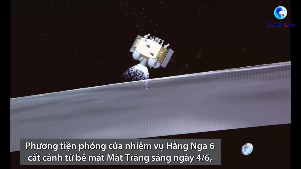 Tàu Trung Quốc mang mẫu vật rời bề mặt Mặt Trăng