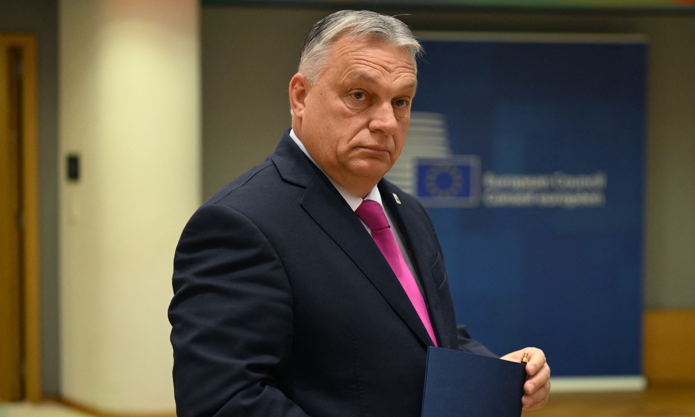 Thủ tướng Hungary Viktor Orban tại Brussels, Bỉ, hôm 14/12/2023. Ảnh: AFP
