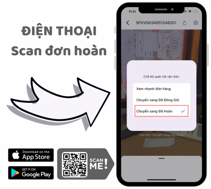 quản lý đơn hàng hoàn Shopee Tiktok Lazada bằng cách Scan mã vận đơn hoàn quản lý đơn hàng hoàn Shopee Tiktok Lazada bằng cách Scan mã vận đơn hoàn
