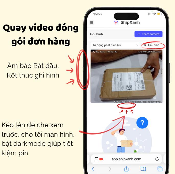ShipXanh - phần mềm quay video đóng gói đơn hàng Shopee Tiktok Lazada
